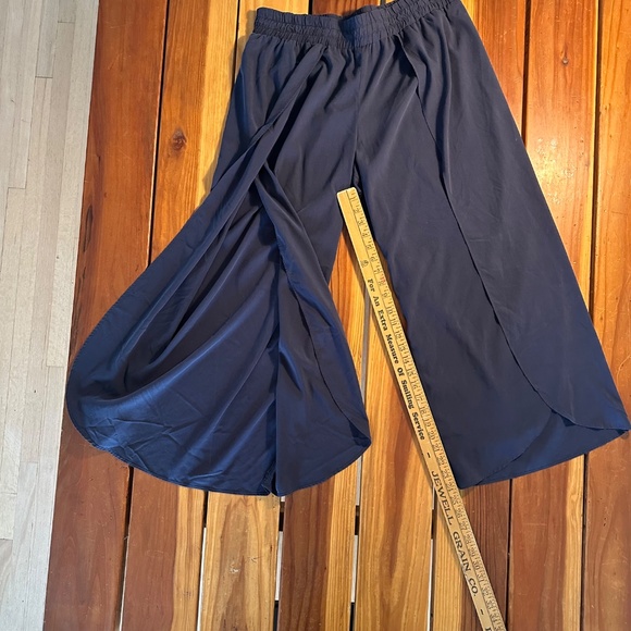 UpWest Split-Leg Pants - Navy Blue, Size Large - Picture 5 of 6